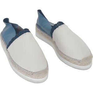 Chic Women's Blue Espadrille Slip-On Shoes Size 38 EU 8 US